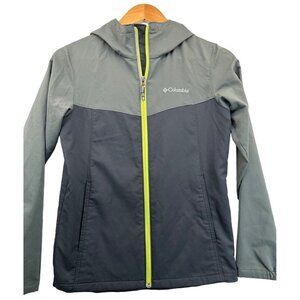 Columbia Girls Jacket sz L Full-Zip Hooded Polyester Sporty Outdoorsy Lghtwt